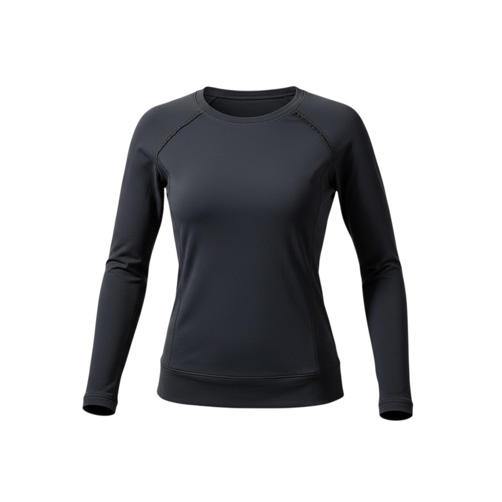 Lululemon Long Sleeve Top Womens Black Excellent Mesh Back Activewear Shirt